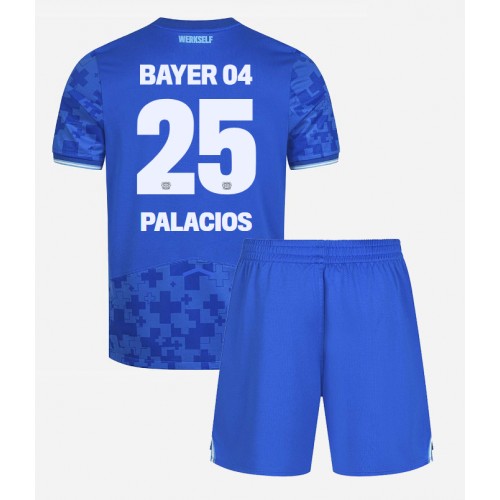 Otroški Nogometni dresi Bayer Leverkusen Exequiel Palacios #25 Tretji 2025-26 Kratek Rokav (+ Kratke hlače)